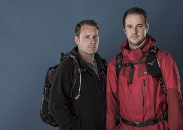 Joe Appleton (right) and Dan Murphy on the Channel 4 TV show Hunted