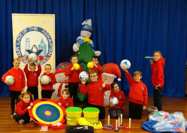 Our Lady of the Assumption school in Blackpool won the Blackpool FC Community Trust annual community roadshow