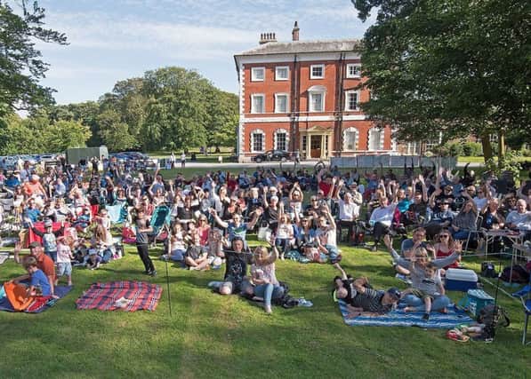 Bumper attendance at a Lytham Hall outdoor play