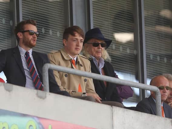 Sam Oyston pictured with his grandfather Owen