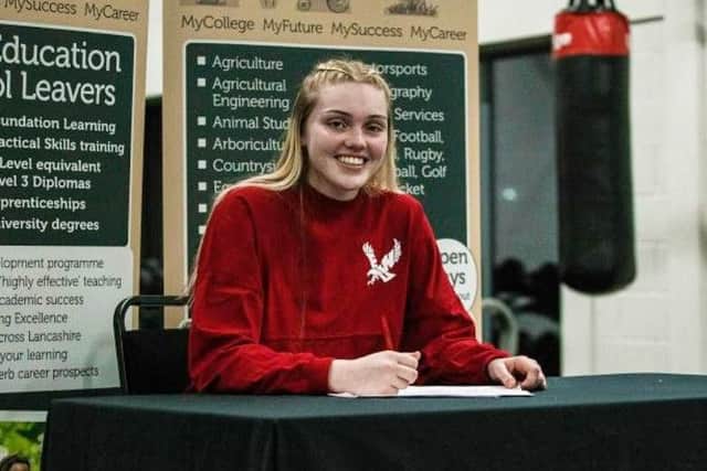 Milly Knowles has earned a scholarship at a prestigious American university.