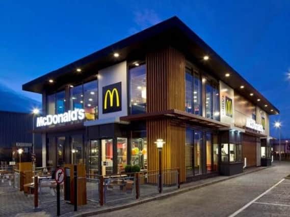 An artist's impression of the new McDonald's restaurant planned for Cleveleys