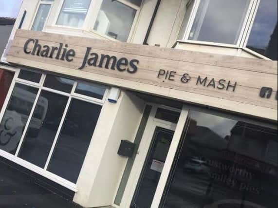 Charlie James Pie and Mash shop Cleveleys
