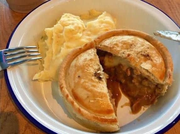 Pie and mash from Charlie James Pie and Mash shop