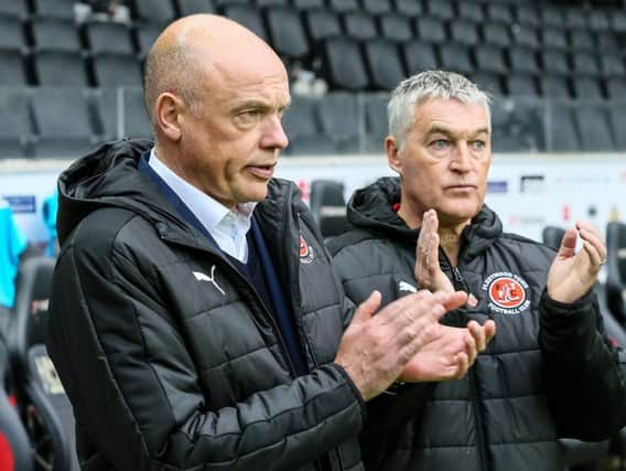 Uwe Rosler and his assistant, former Blackburn Rovers first team coach Rob Kelly