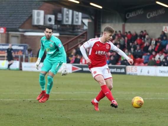 Conor McAleny levels for Fleetwood