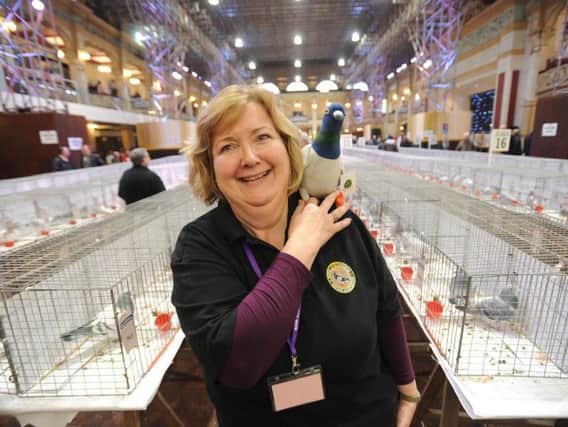 The Royal Pigeon Racing Associations 46th British Homing World Show of the Year at The Winter Gardens in Blackpool.Pictured is Julia Field from the RPRA Photos: DAN MARTINO