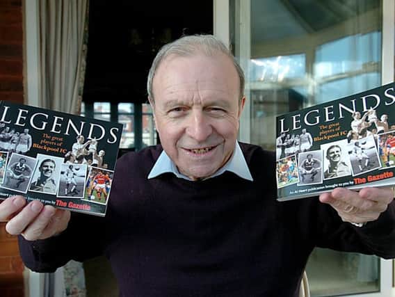Blackpool legend Jimmy Armfield promoting the Gazette book  Legends