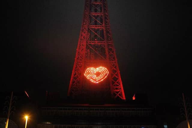 Last night, Blackpool Tower was lit in Jimmy Armfields beloved Tangerine