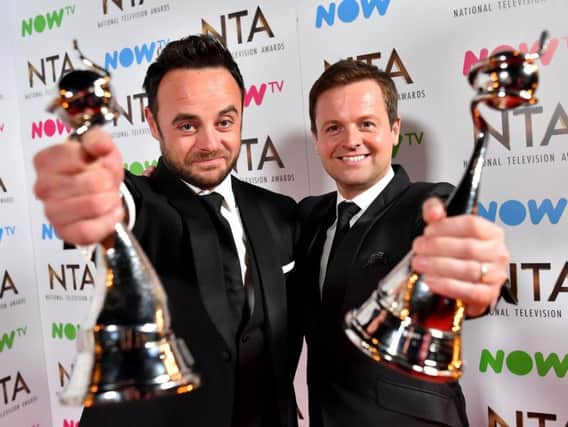 Ant and Dec who will be hoping to snap up the presenting prize for the 17th year running