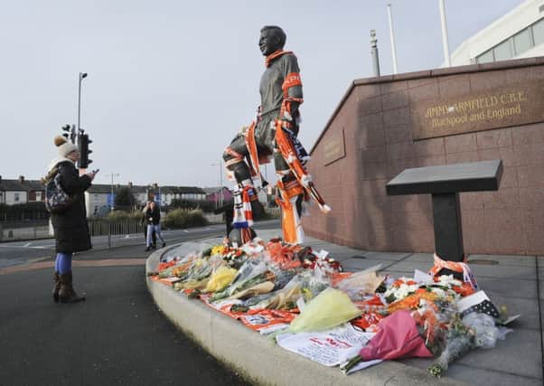 Jimmys death sparked an outpouring of emotion, with scores of tributes left by his statue in Bloomfield Road