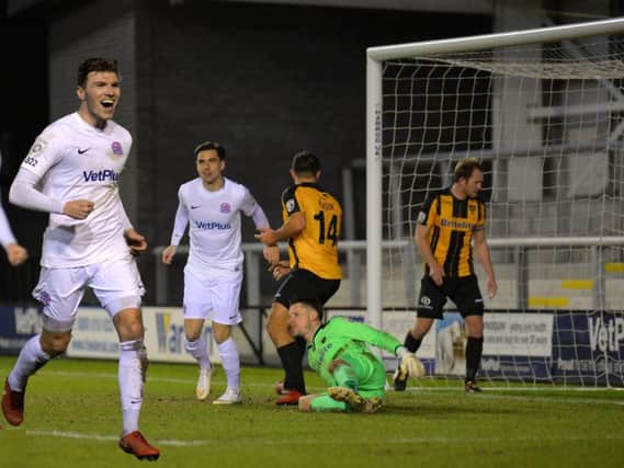 Jordan Tunnicliffe completes the Fylde scoring