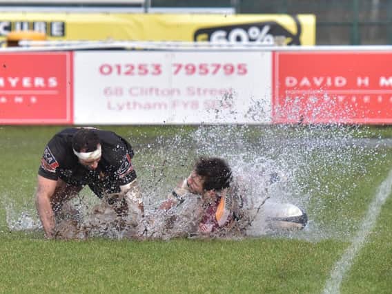A splashdown but no touchdown for Fylde's Connor Wilkinson