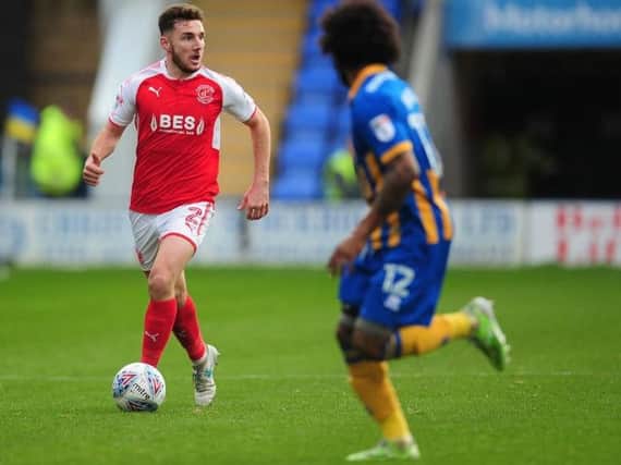 Lewie Coyle in action for Fleetwood