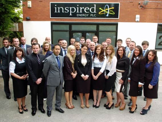 A photograph of the team from Inspired Energy in Kirkham from 2012