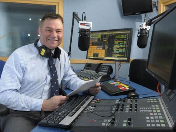 Andy Mitchell in the Radio Wave studio