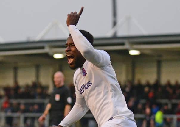 Zaine Francis-Angol scored AFC Fylde's first equaliser against Eastleigh
