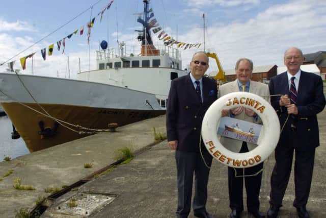 Tony Lofthouse (right), of the Lofthouse of Fleetwood Ltd company, with fellow trustees of the Jacinta Trust, David Pearce and Lionel Marr.