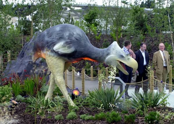 The opening of the Dinosaur Safari at Blackpool Zoo, in 2005
