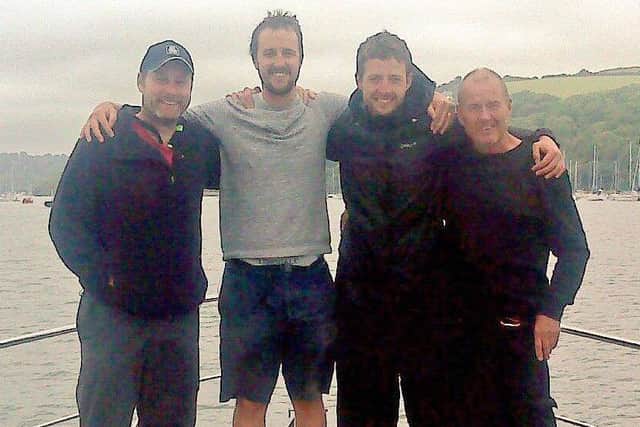 Dan Murphy from Preston (left) and Joe Appleton from St Annes (second left) were among the winners of TV's Hunted