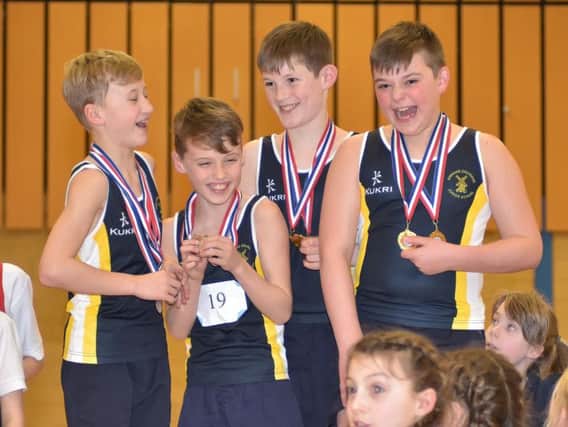 The gold-winning boys of KGJS