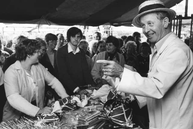 Jack Lea, pictured working at Fleetwood Market in July 1981