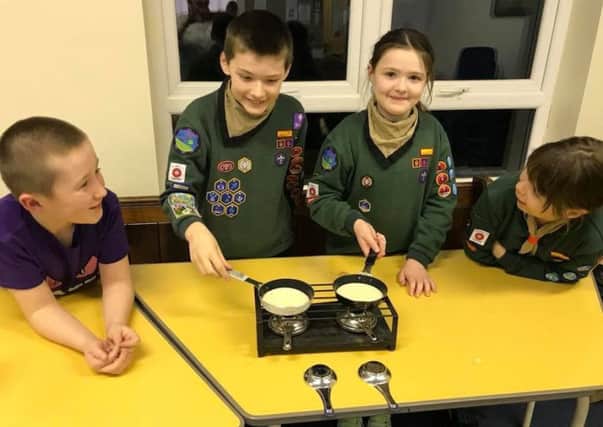 24th Blackpool Scouts celebrate Pancake Day