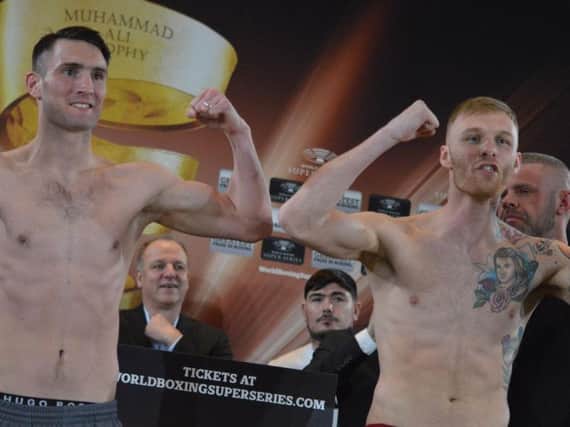 Jack Arnfield, right, took on Tommy Langford at Manchester Arena tonight