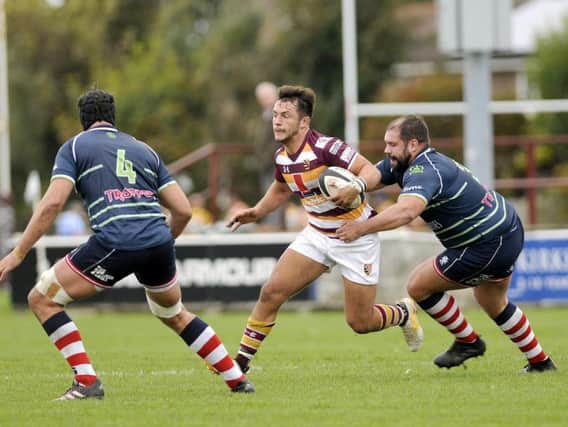 Connor Wilkinson scored one of Fylde's three tries