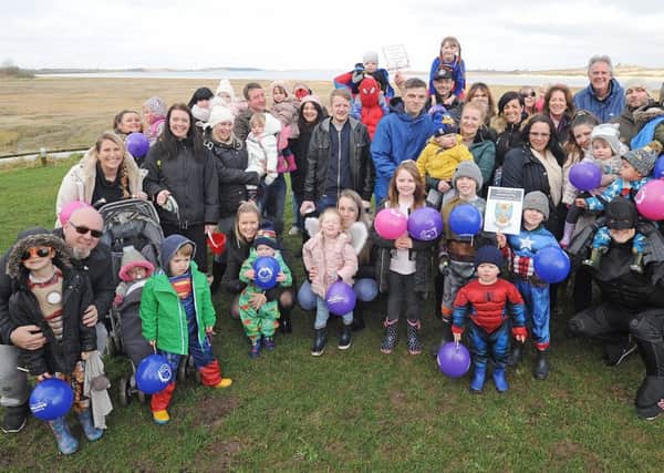 Sponsored toddle in aid of Brian House at Wyre Estuary Country Park
