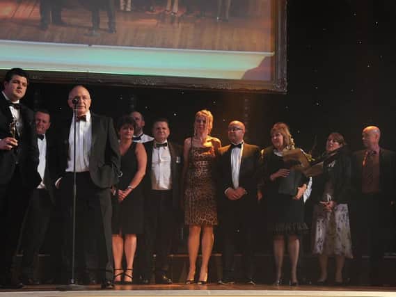The Fox Brothers team picking up their BIBA award in 2017