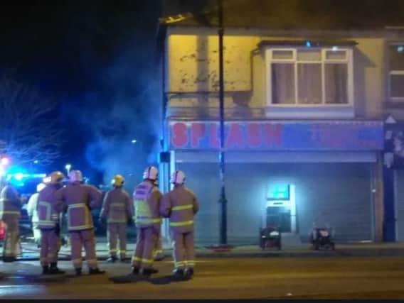 Crews at the scene on Lord Street Photo courtesy of @autisticphoto
