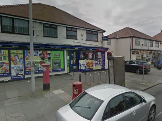 A gang of five are believed to have hurled paving slabs and bricks at the Mccolls