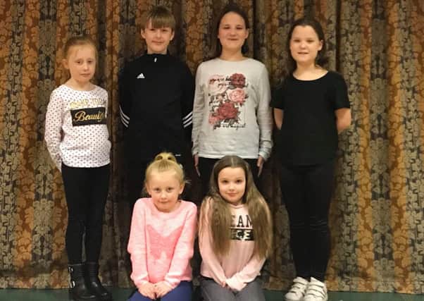 Back row, left ro right: Brooke MacDonald, George Holt, Rhiana Gleave  (Carnival Queen elect) and Helana Gleave.
Front row: Isabella MacDonald and Summer Stoney