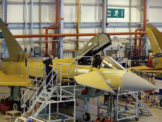 The Typhoon production line at Warton