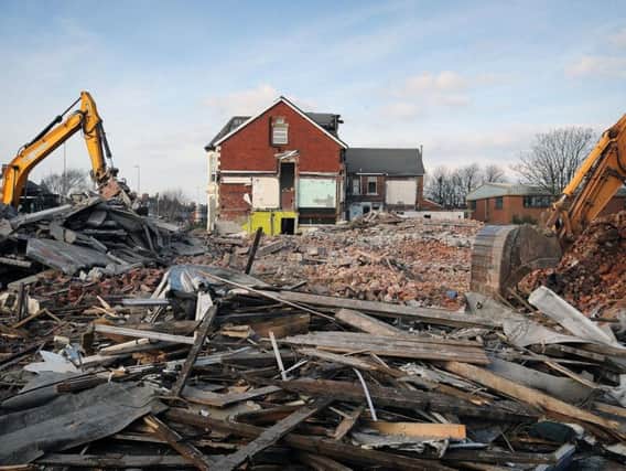 The former Arnold School site in South Shore is being demolished or refurbished, ready for its re-opening as the Armfield Academy....Site of the old north building