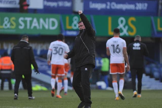 Gary Bowyer salutes the 264 travelling fans at the final whistle