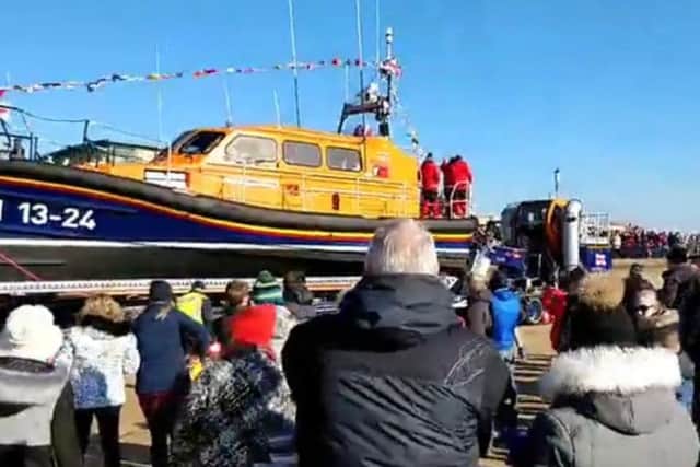 The Barbara Anne was given a warm welcome