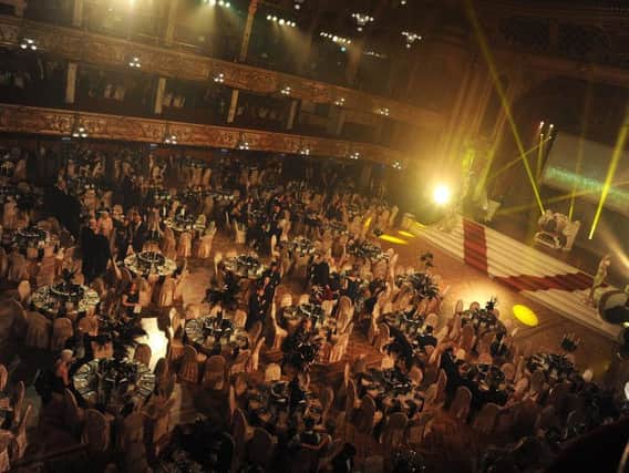 The awards ceremony for the BIBAs at the Blackpool Tower Ballroom