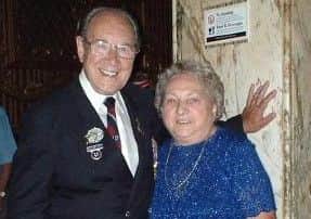 The late Fred Oldfield and wife Nina
