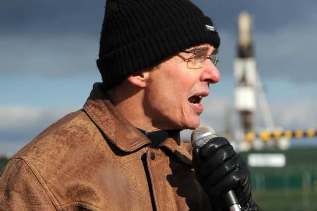 John Ashton at the Preston New Road fracking site