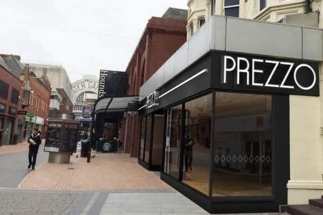Blackpool's Prezzo restaurant