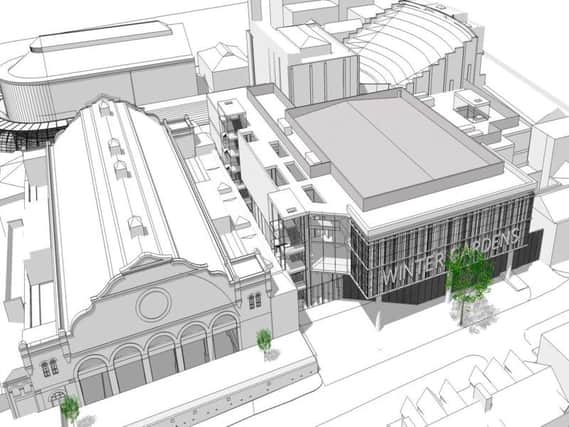 An artist's impression of the new Winter Gardens conference centre