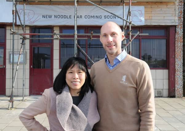 Pauline Lai and Gareth Thomas are opening a noodle bar on the promenade