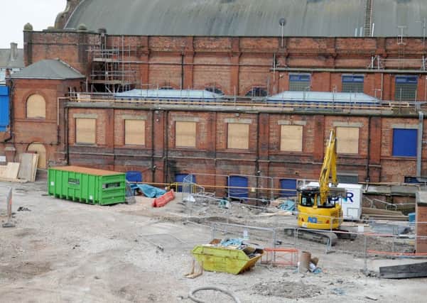 Work has begun on the foundations of the Conference Centre at the Winter Gardens