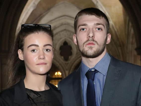 Tom Evans and Kate James, the parents of brain-damaged boy Alfie Evans