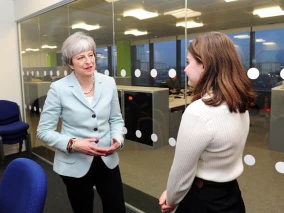 The Gazette apprentice Natasha Meek meets Prime Minister Theresa May