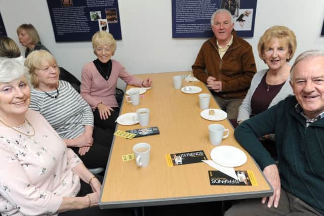 Friends of the Grand coffee morning.  Catherine Currie, Shirley Burrows, Mike Lord and Catherine Lord.