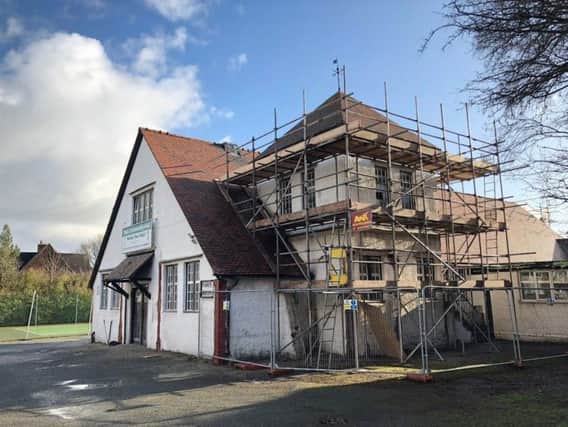 Work underway at Vicarage Park Community Hall in Poulton