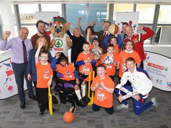 Highfurlong School represents Blackpool at the SPAR Lancashire Youth Games launch
